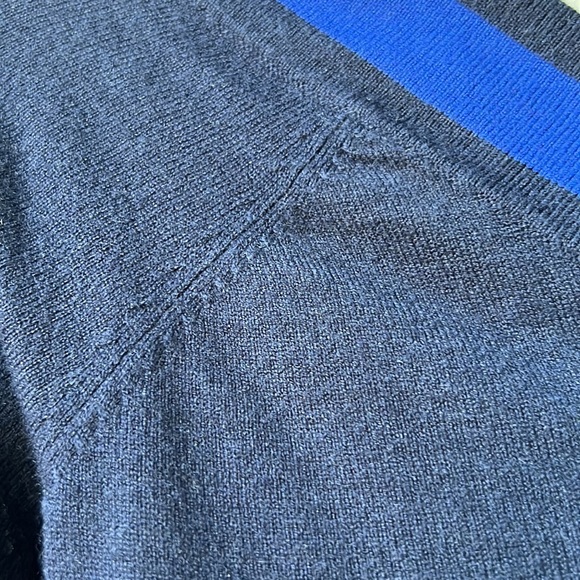 LAGENCE Antionette V Neck Pullover Blue Long Sleeve Sweater XXS - Picture 14 of 15